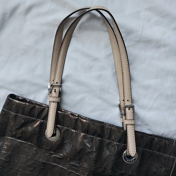 Michael Kors Metallic Mirror Leather Straps Tote Bag - Picture 8 of 8